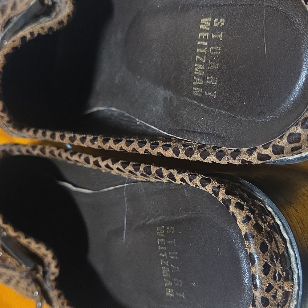 Stuart Weitzman brown slip on shoes size 10N - Picture 10 of 11